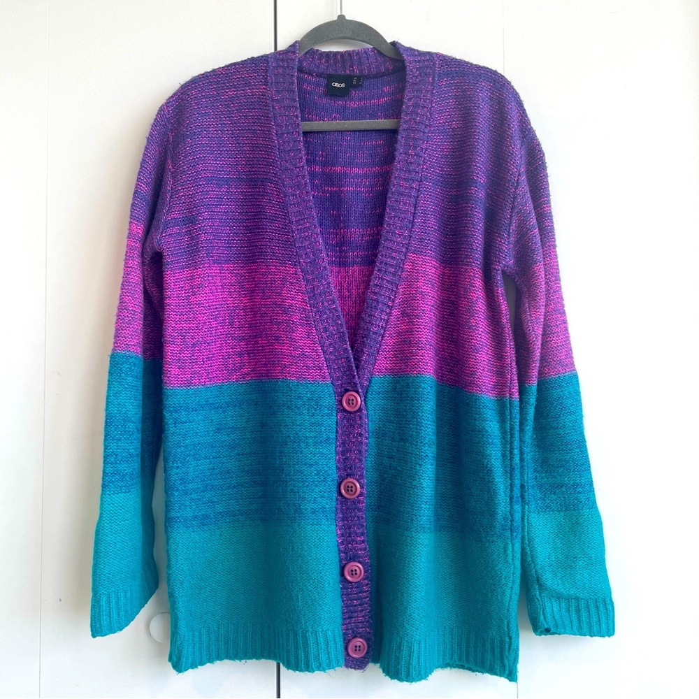 ASOS Bright Boyfriend Space Dye Sweater